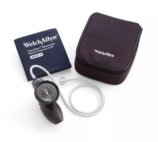 Welch Allyn Platinum Series DS58 Hand Aneroid – Adult Size 11 Two-Piece 1-Tube Cuff, Zipper Case (DS58-11CB)