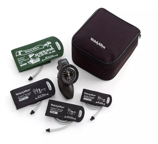 Welch Allyn Platinum Series DS58 Hand Aneroid Pediatric Kit – Child Print, Infant & Newborn Cuffs (DS58-PDCB)