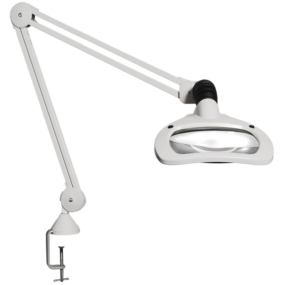 Wave LED Magnifier with table edge clamp