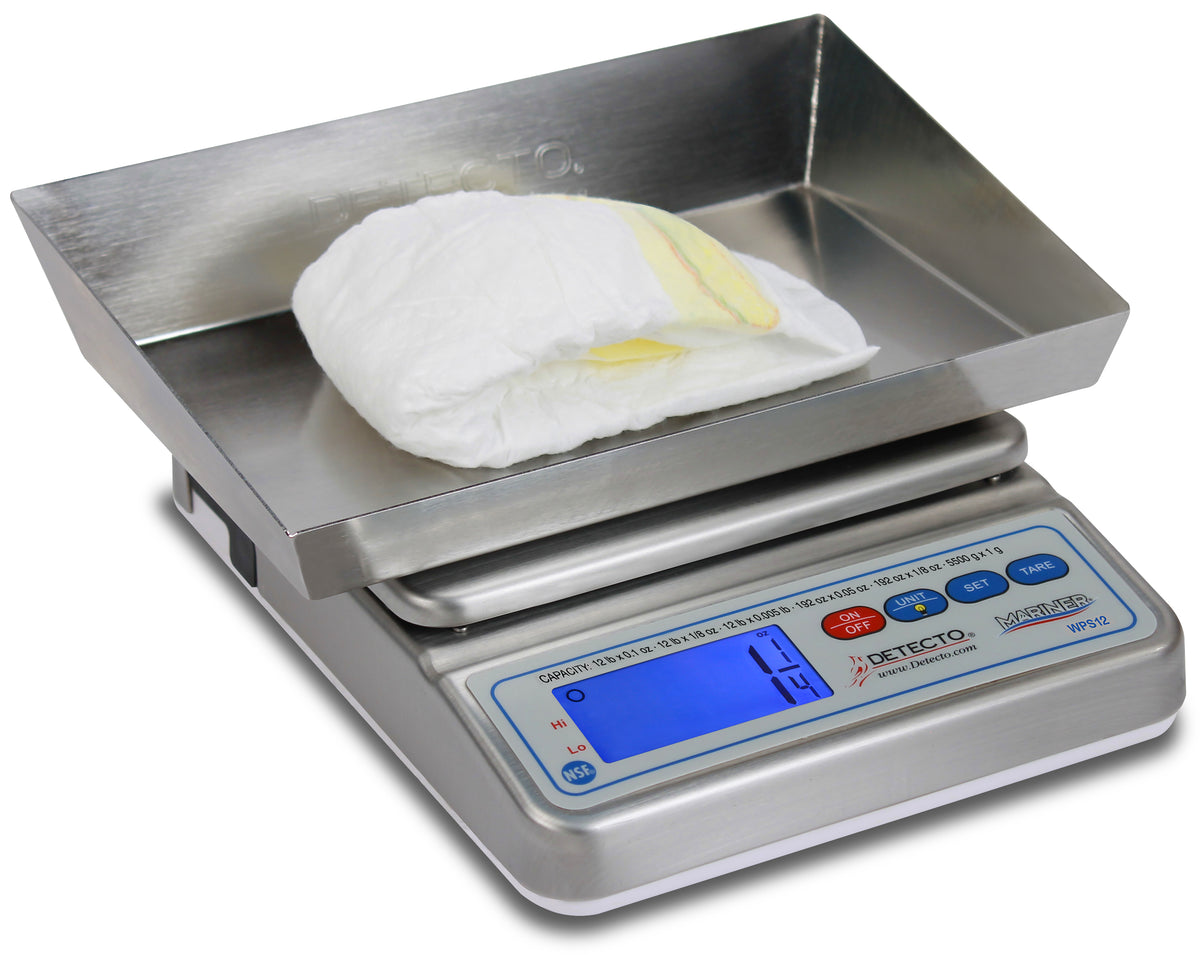Detecto Mariner Waterproof Wet Diaper / Underpad Scale - view 2