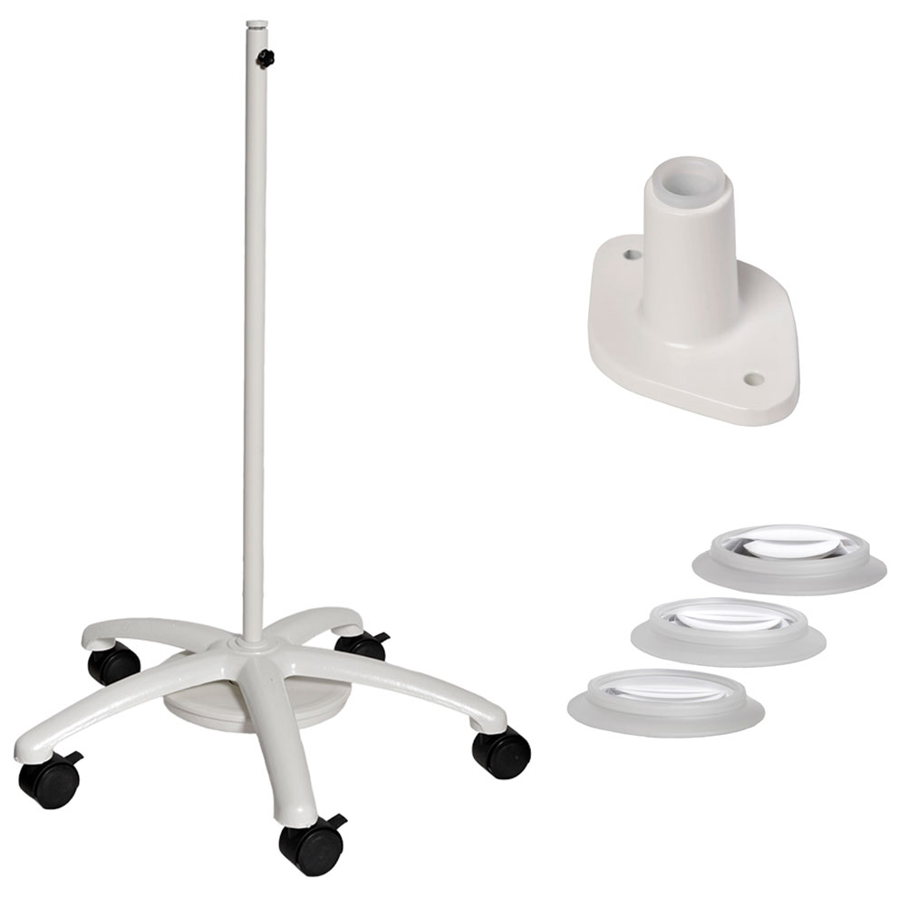 Burton Wave LED Magnifier floor stand and surface mount bracket