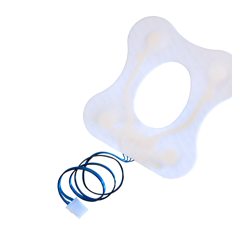 ConMed ECG electrode backpad with leadwires