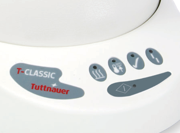 Tuttnauer T-Classic 9 Manual Steam Autoclave - control panel