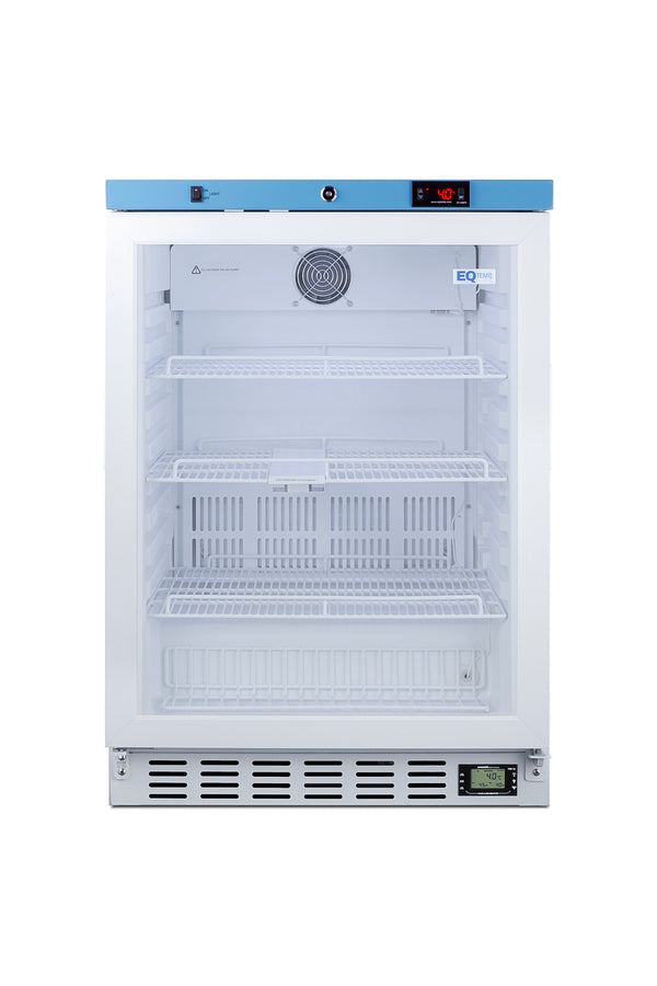 Accucold ACR52G glass door built-in medical refrigerator, front