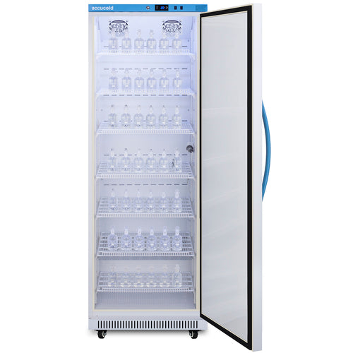 Accucold ABOD18 incubator loaded with sample bottles