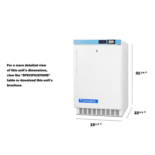 Accucold ACF33L dimensions