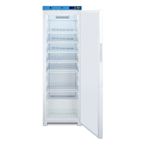 Accucold ACR1601W with door open showing shelves