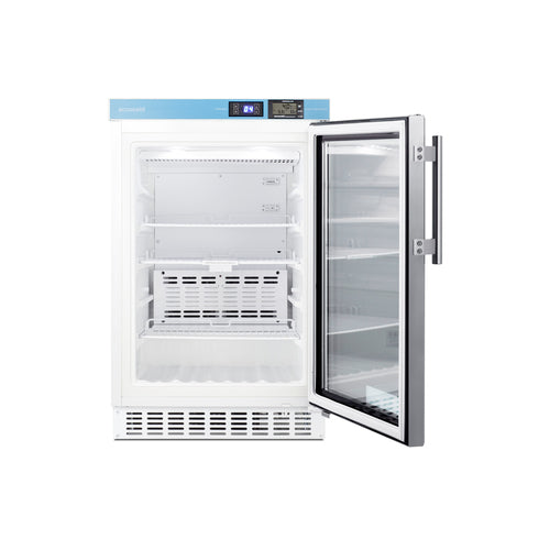 Accucold ACR46GL glass door refrigerator, door open