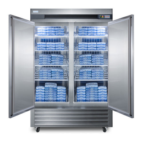 Accucold AFS49ML loaded for laboratory use