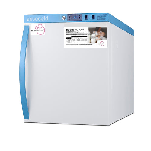 MOMCUBE AFZ1PVMC freezer, angled view
