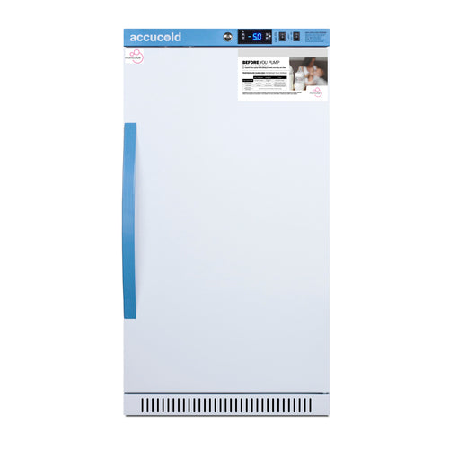 Accucold MOMCUBE AFZ2PVBIADAMC ADA height breast milk freezer, front