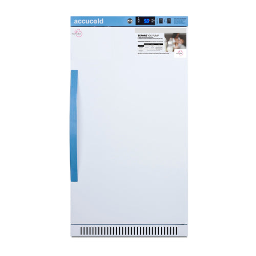 Accucold MOMCUBE ARS32MLMCBIADA ADA height breast milk refrigerator, front view