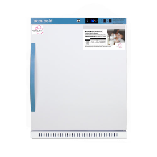 Accucold MOMCUBE ARS62MLMCBIADA breast milk refrigerator, front