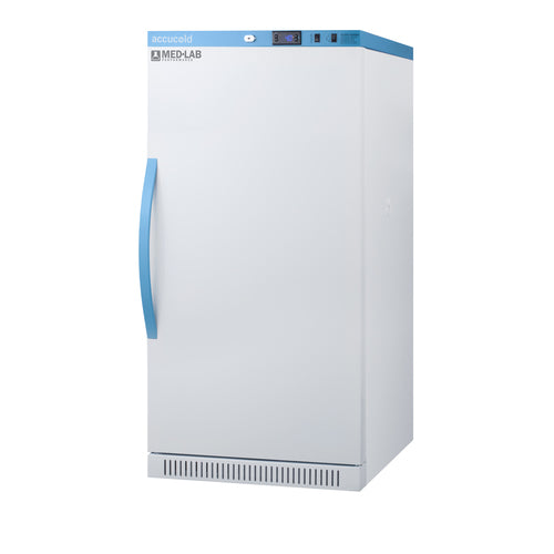 Accucold ARS8ML refrigerator, angled view
