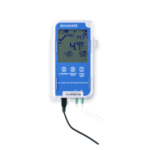 Accucold DL22BWiFiKIT Wi-Fi data logger, front