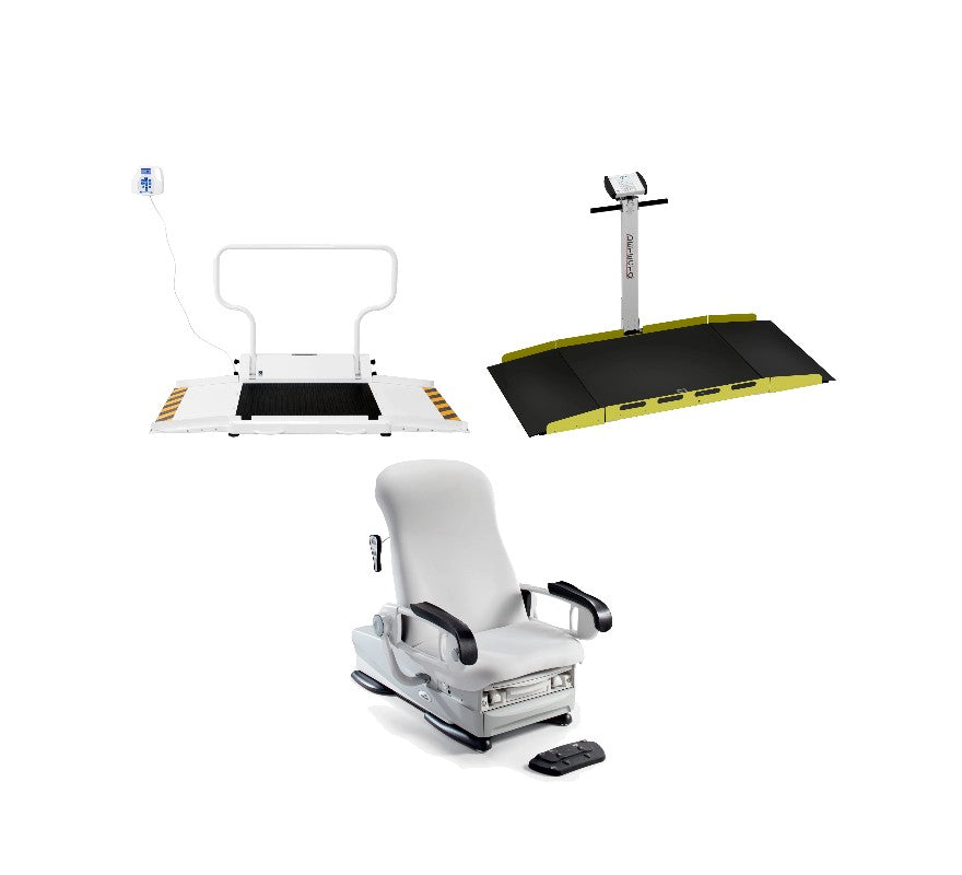 Health o meter 2622KL, Detecto 7150-AC and Midmark 626 accessible medical diagnostic equipment