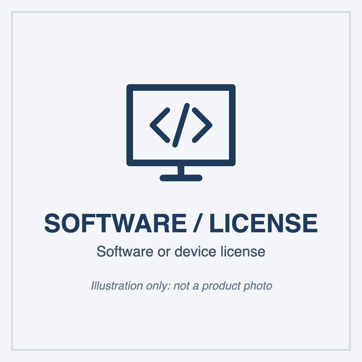 Software or license illustration (not a product photo)