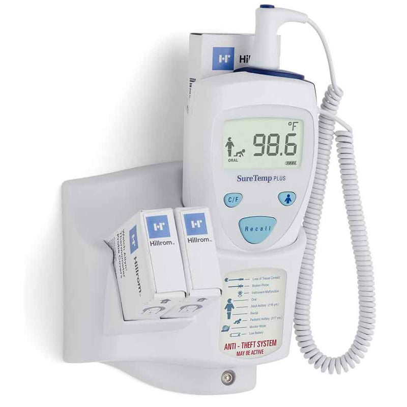 Welch Allyn SureTemp Plus Thermometer – Model 690 Electronic Thermometer, Includes: Wall Mount, 9 ft Oral Probe, Oral Probe Well (01690-700)