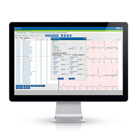 Welch Allyn Vision Express Holter Software with USB download cable and 2 Burdick H3+ recorder (BURV53H-2)