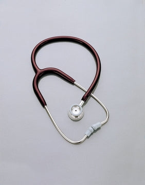 Professional Stethoscope, Double-Head, 28 Pediatric Burgundy 5-Year Warranty