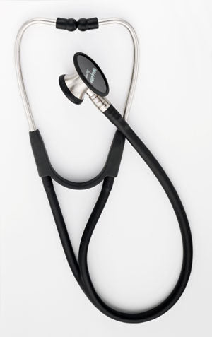 Harvey Deluxe Double Head Stethoscope, Black, 28