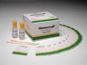 Each Box Contains: 10 Hemoccult® Single Slides Test Cards, 2 15mL Bottles of Developer, 100 Applicators & Instructions, 10 bx/cs