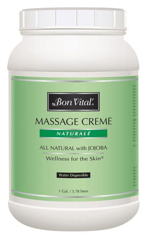 Naturale' Massage Creme, 1 Gallon Jar, 4/cs (48 cs/plt)