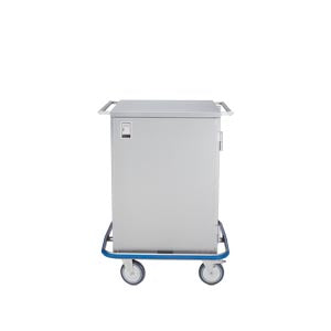 Mini Case Cart 29 5/8W x 40 1/2"H x 29"D Stainless Steel Wire Pullout Shelf Door
