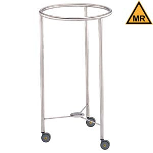 Hamper 18" DIA Round On Casters MRI Safe