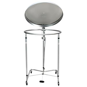 Hamper 25" DIA Round Foot Operated Pneumatic Top Stainless Steel