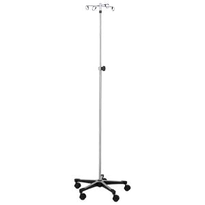IV Stand, 4 Hook, Tru Loc Mechanism, 5 Leg, Cast Aluminum Base