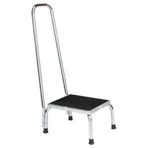 Step Stool 1260, Stainless Steel w/Handrail