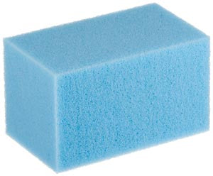Temper Foam R-Lite Block, Medium, Blue, 32/pk