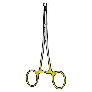 Vasectomy Fixation Clamp, Ring Tip, 5.75