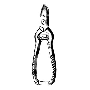 Nail Nipper, Concave Blades, Barrel Spring, 5.5 Overall Length